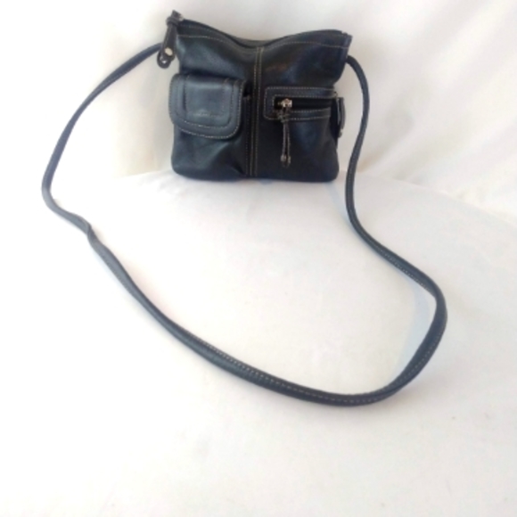 Tignanello Bags Tignanello Black Leather Crossbody Purse Poshmark